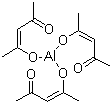 Aluminum acetylacetonate molecular structure (CAS 13963-57-0)