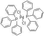 structure of CAS# 13965-03-2, Bis(triphenylphosphine)palladium(II) chloride;Dichlorobis(triphenylphosphine)palladium(II); Palladium(II)bis(triphenylphosphine) dichloride