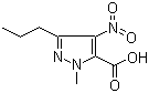 structure of CAS# 139756-00-6, 1-Methyl-4-nitro-3-propyl-1H-pyrazole-5-carboxylic acid;2-Methyl-4-nitro-5-propyl-2H-pyrazole-3-carboxylic acid