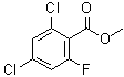 2,4-Dichloro-6-fluorobenzoic acid methyl ester molecular structure (CAS 1398504-37-4)