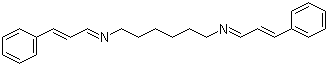 N,N'-双肉桂醛缩-1,6-己二胺分子结构 (CAS 140-73-8)