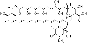 结构式 CAS# 1400-61-9, 制霉菌素