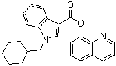 结构式 CAS# 1400742-42-8, 1-(环己基甲基)-1H-吲哚-3-羧酸 8-喹啉基酯