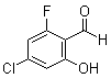 4-Chloro-2-fluoro-6-hydroxybenzaldehyde molecular structure (CAS 1401251-45-3)