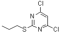 4,6-Dichloro-2-(propylthio)pyrimidine molecular structure (CAS 1401318-10-2)
