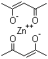 Zinc(II) acetylacetonate molecular structure (CAS 14024-63-6)