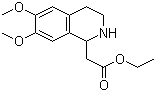 Ethyl 6,7-dimethoxy-1,2,3,4-tetrahydroisoquinoline-1-acetate molecular structure (CAS 14028-68-3)