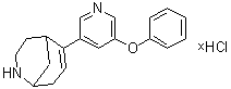 7-(5-Phenoxy-3-pyridinyl)-3-azabicyclo[3.3.1]non-6-ene hydrochloride (1:?) molecular structure (CAS 1403376-64-6)