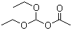 乙酸二乙氧基甲酯分子结构 (CAS 14036-06-7)