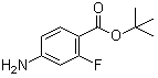 4-Amino-2-fluorobenzoic acid tert-butyl ester molecular structure (CAS 140373-77-9)