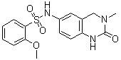 2-Methoxy-N-(3-methyl-2-oxo-1,2,3,4-tetrahydroquinazolin-6-yl)benzenesulfonamide molecular structure (CAS 1403764-72-6)