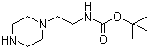 structure of CAS# 140447-78-5, 1-(2-N-Boc-Aminoethyl)piperazine;tert-Butyl 2-piperazin-1-ylethylcarbamate; (2-Piperazin-1-yl-ethyl)-carbamic acid tert-butyl ester
