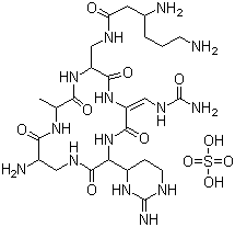 结构式 CAS# 1405-37-4, 硫酸卷曲霉素