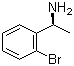 (S)-(-)-1-(2-溴苯基)乙胺分子结构 (CAS 140632-12-8)