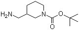 (R)-N-Boc-3-aminomethylpiperidine molecular structure (CAS 140645-23-4)