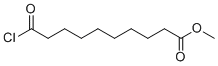 structure of CAS# 14065-32-8, Methyl 10-chloro-10-oxodecanoate;Methyl sebacoyl chloride