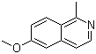 1-甲基-6-甲氧基异喹啉分子结构 (CAS 140683-35-8)
