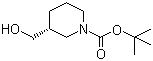 structure of CAS# 140695-84-7, (S)-1-Boc-3-(hydroxymethyl)piperidine;(S)-tert-Butyl 3-(hydroxymethyl)piperidine-1-carboxylate; (S)-3-Hydroxymethyl-piperidine-1-carboxylic acid tert-butyl ester