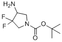 叔-丁基4-氨基-3,3-二氟吡咯烷-1-羧酸酯分子结构 (CAS 1408074-83-8)