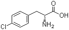 D-4-氯苯丙氨酸分子结构 (CAS 14091-08-8)
