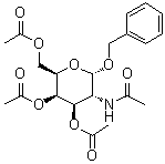 Benzyl 3,4,6-tri-O-acetyl-N-acetyl-alpha-D-galactosaminide molecular structure (CAS 141019-71-8)