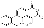 Benzothioxanthene dicarboxylic anhydride molecular structure (CAS 14121-49-4)