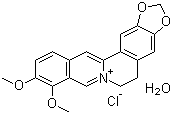 Berberine chloride hydrate molecular structure (CAS 141433-60-5)
