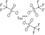 Thulium(III) trifluoromethanesulfonate molecular structure (CAS 141478-68-4)