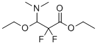 Ethyl 3-(dimethylamino)-3-ethoxy-2,2-difluoropropanoate molecular structure (CAS 141546-96-5)
