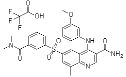 GSK256066 trifluoroacetate molecular structure (CAS 1415560-64-3)