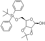 5-O-tert-Butyldiphenylsilyl-2,3-O-isopropylidene-D-ribofuranose molecular structure (CAS 141607-35-4)