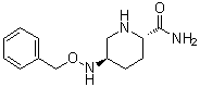 (2S,5R)-5-[(Phenylmethoxy)amino]-2-piperidinecarboxamide molecular structure (CAS 1416134-49-0)