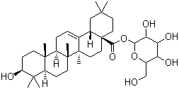 Oleanolic acid beta-D-glucopyranosyl ester molecular structure (CAS 14162-53-9)