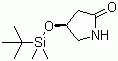 结构式 CAS# 141629-19-8, (4S)-4-(叔丁基二甲基硅氧基)-2-吡咯烷酮