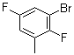 structure of CAS# 1416354-32-9, 1-Bromo-2,5-difluoro-3-methylbenzene