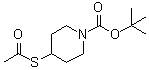 4-Acetylthio-1-(tert-butoxycarbonyl)piperidine molecular structure (CAS 141699-66-3)
