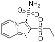 结构式 CAS# 141776-47-8, 2-乙磺酰基咪唑并[1,2-a]吡啶-3-磺酰胺