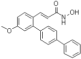 (2E)-N-Hydroxy-3-(5-methoxy[1,1':4',1''-terphenyl]-2-yl)-2-propenamide molecular structure (CAS 1417997-93-3)