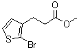 2-Bromo-3-thiophenepropanoic acid methyl ester molecular structure (CAS 1419171-81-5)