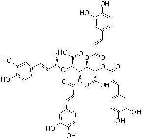 D-Glucaric acid 2,3,4,5-tetrakis[(2E)-3-(3,4-dihydroxyphenyl)-2-propenoate] molecular structure (CAS 1419478-52-6)