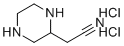 2-(Piperazin-2-yl)acetonitrile dihydrochloride molecular structure (CAS 142054-62-4)