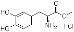 结构式 CAS# 1421-65-4, 盐酸左旋多巴甲酯