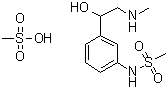Amidephrine mesylate molecular structure (CAS 1421-68-7)