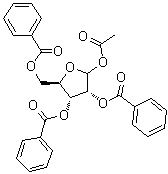 1-O-Acetyl-2,3,5-tri-O-benzoyl-D-ribofuranose molecular structure (CAS 14215-97-5)