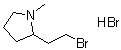 2-(2-Bromoethyl)-1-methyl-pyrrolidine hydrobromide (1:1) molecular structure (CAS 1421601-96-8)