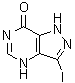 1,4-Dihydro-3-iodo-7H-pyrazolo[4,3-d]pyrimidin-7-one molecular structure (CAS 142189-88-6)