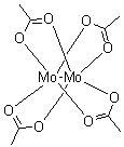 structure of CAS# 14221-06-8, Tetraacetatodimolybdenum;Tetrakis(acetato)dimolybdenum; Tetrakis(acetato)molybdenum; Tetrakis(mu-acetato)dimolybdenum