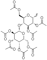 alpha-Lactosyl fluoride heptaacetate molecular structure (CAS 14227-57-7)