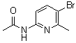 N-(5-Bromo-6-methyl-2-pyridinyl)acetamide molecular structure (CAS 142404-84-0)