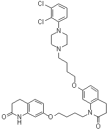 7-[4-[4-(2,3-Dichlorophenyl)-1-piperazinyl]butoxy]-3,4-dihydro-1-[4-[(1,2,3,4-tetrahydro-2-oxo-7-quinolinyl)oxy]butyl]-2(1H)-quinolinone molecular structure (CAS 1424857-63-5)